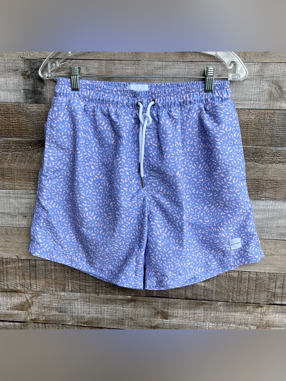 ALLFENIX Woman’s Beach/Swim Shorts Lavender/Pink Animal Print Small
